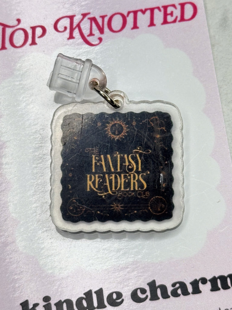 Fantasy Readers Bookclub Kindle Charm