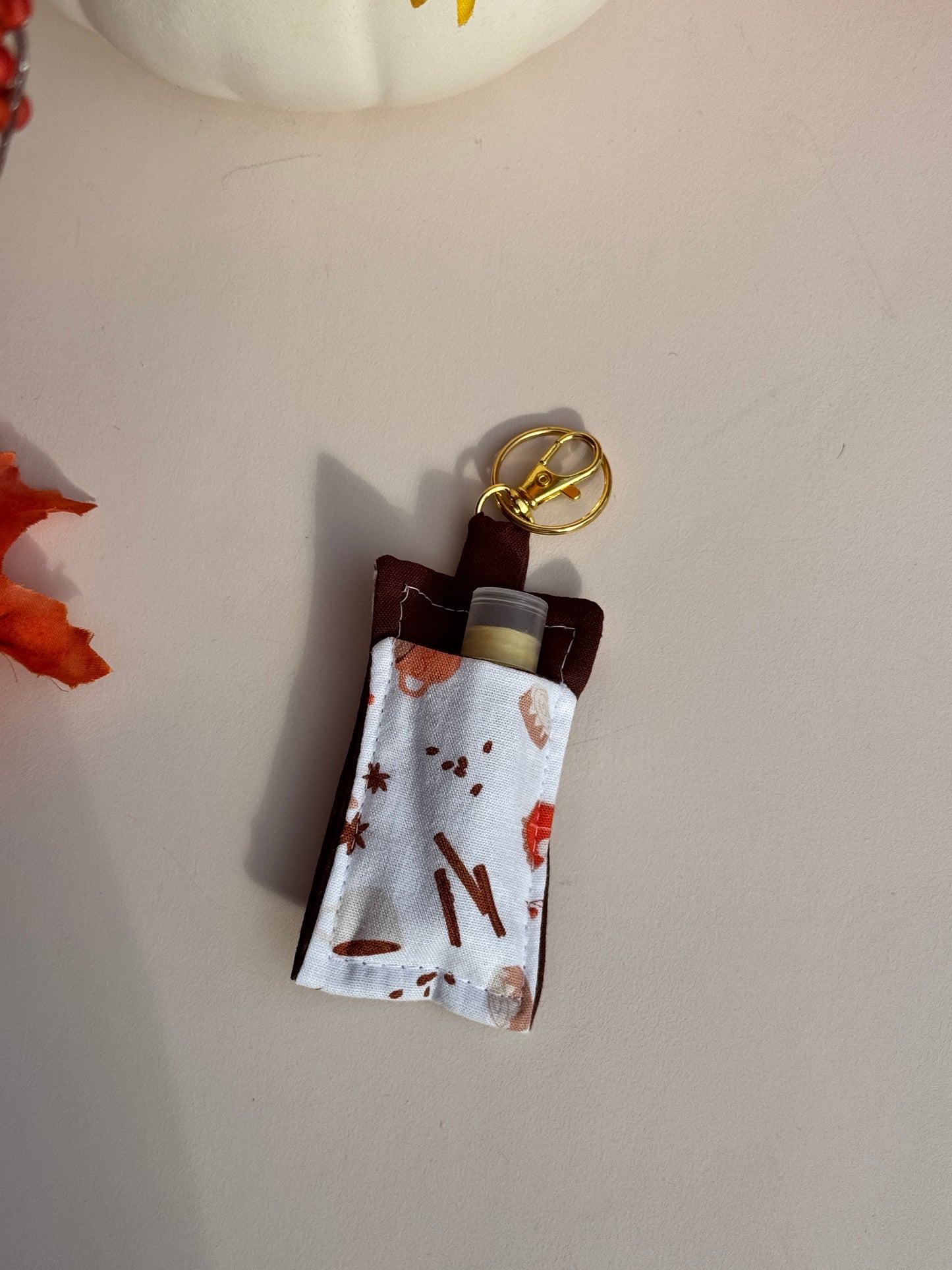 Autumn Treats Lip Balm Keychain