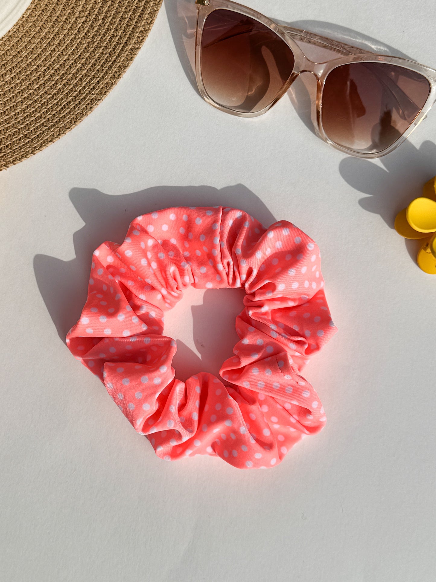 Polka Dot Bikini Swim Scrunchie