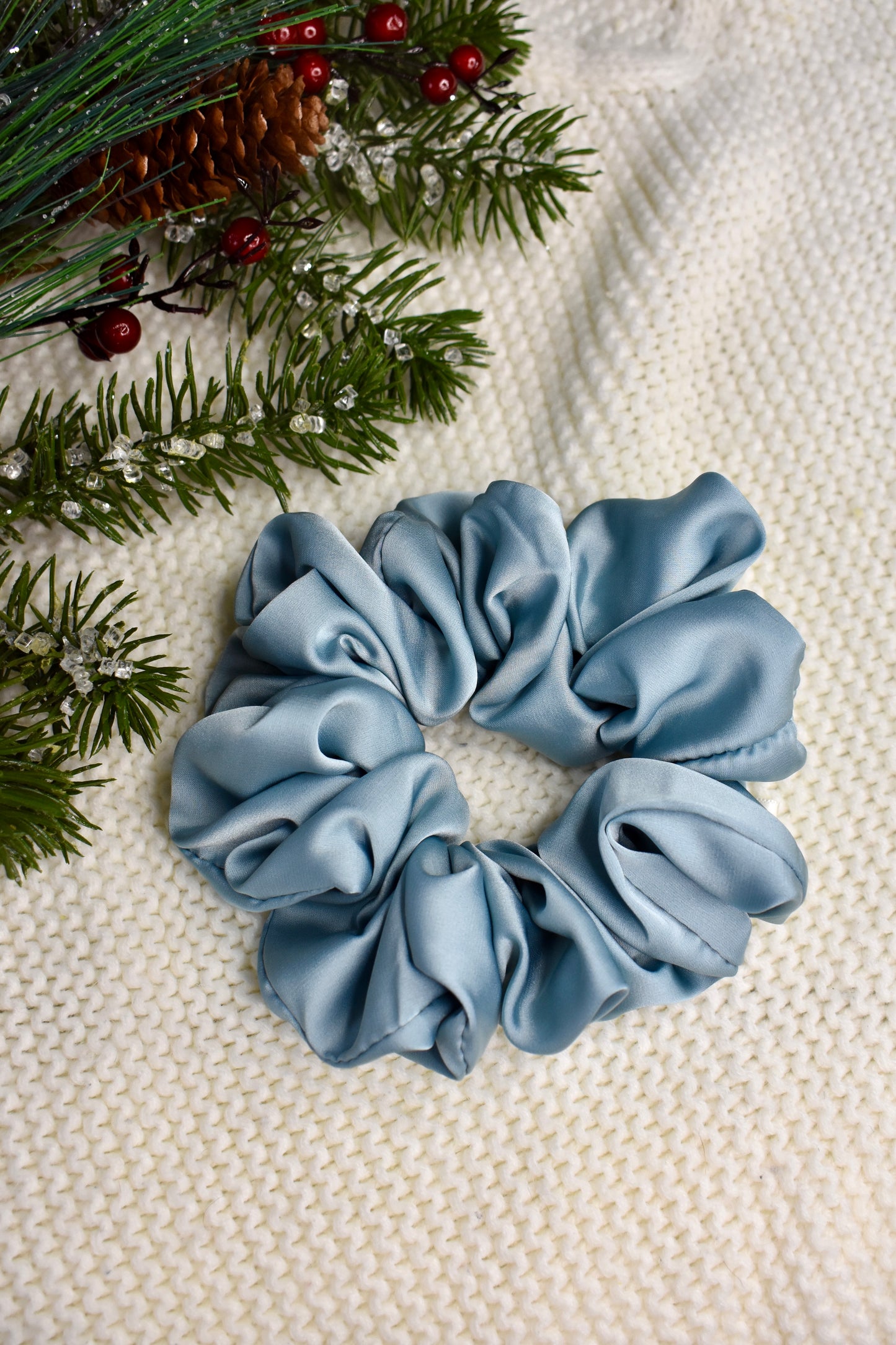Ice Blue Scrunchie