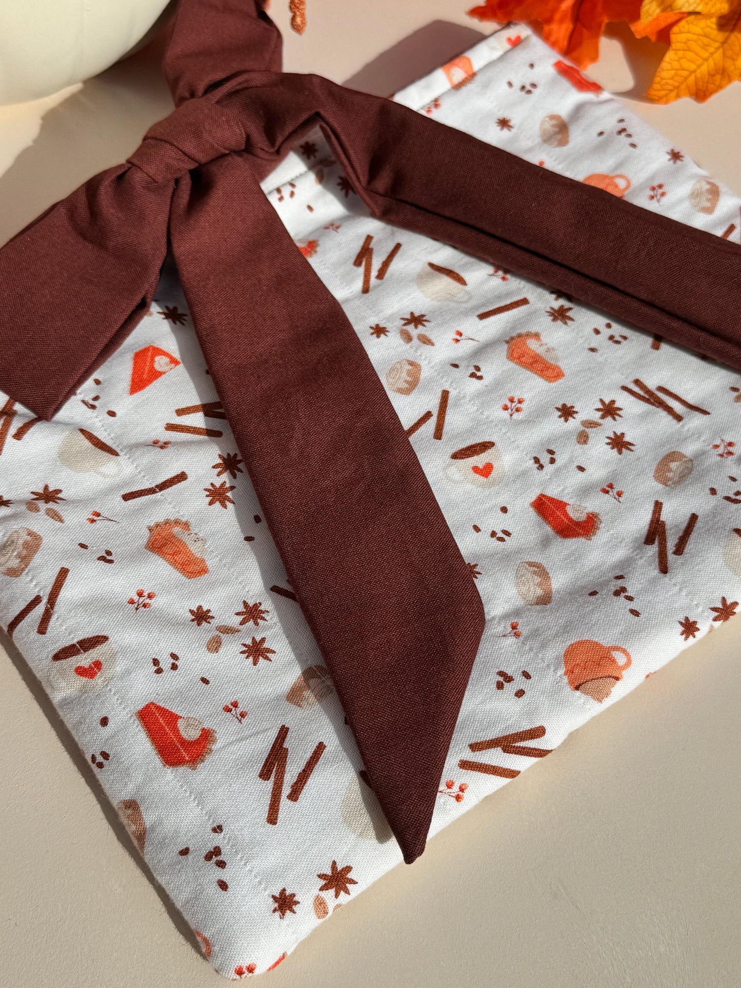 Autumn Treats Quilted Book Sleeve
