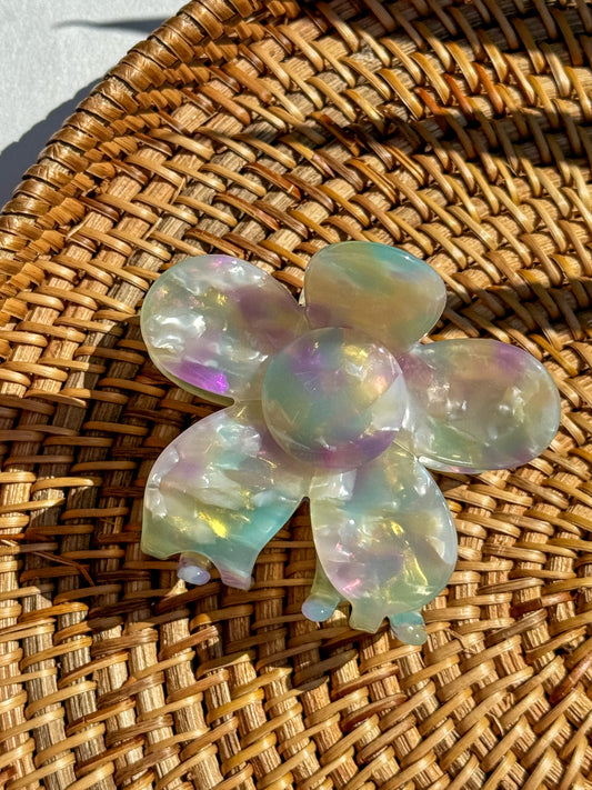 Blue Marble Flower Claw