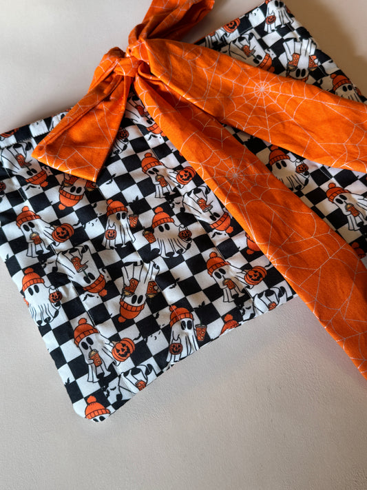 Spooky Sips Quilted Book Sleeve