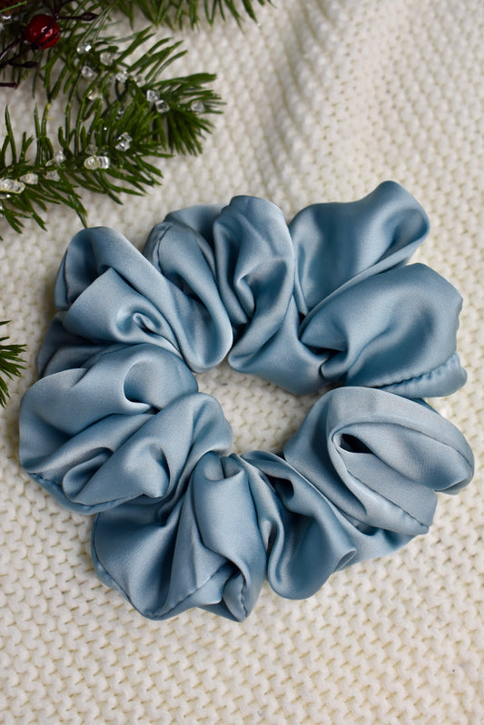 Ice Blue Scrunchie