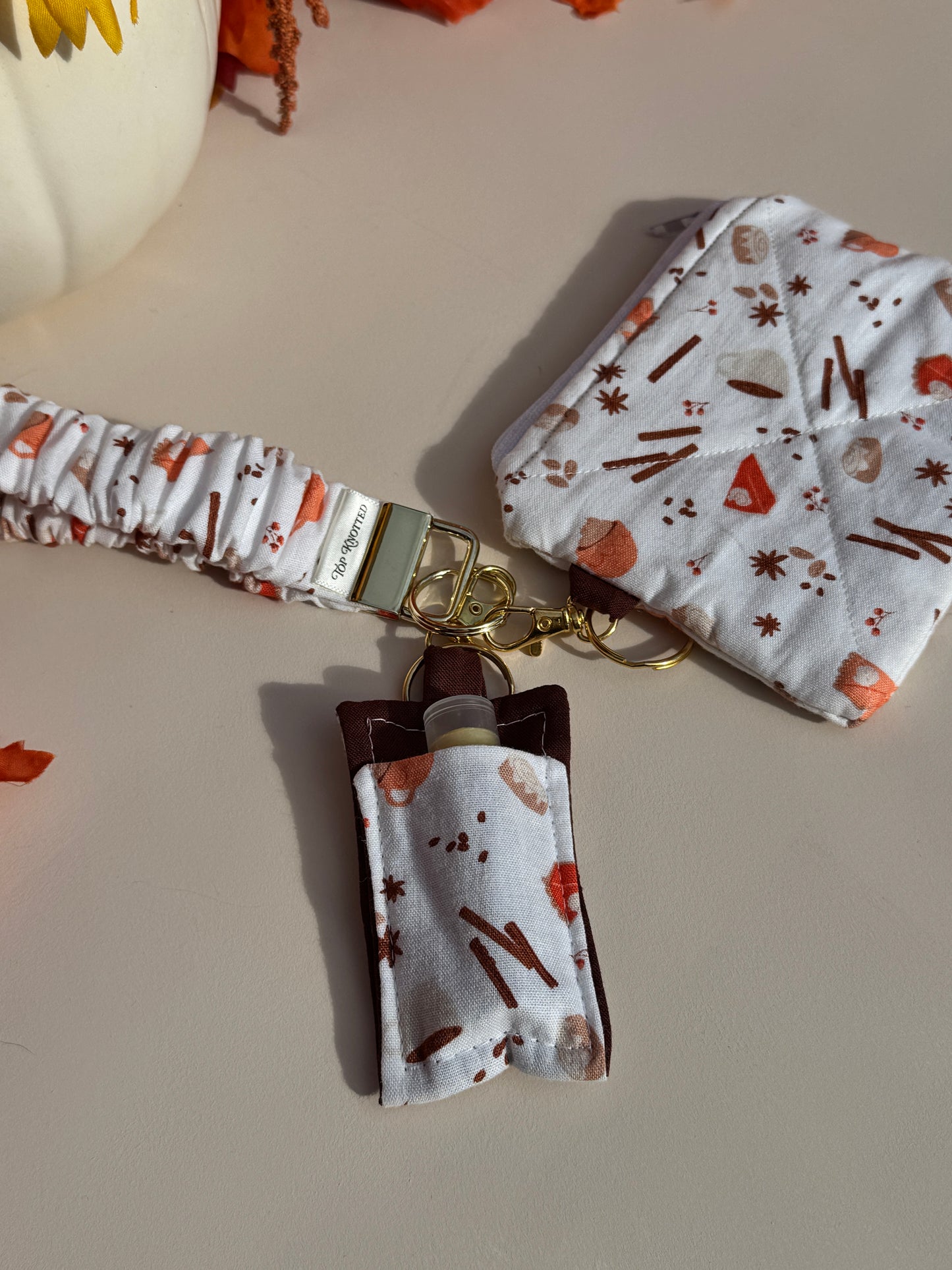 Autumn Treats Scrunchie Wristlet
