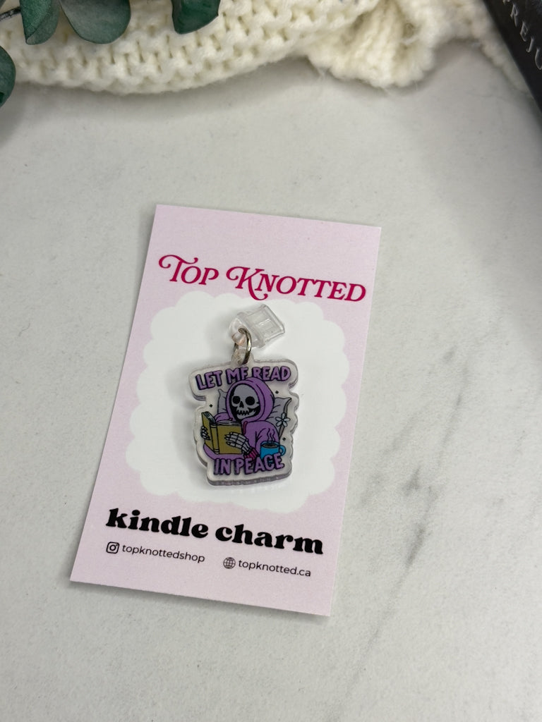 Let Me Read In Peace Kindle Charm