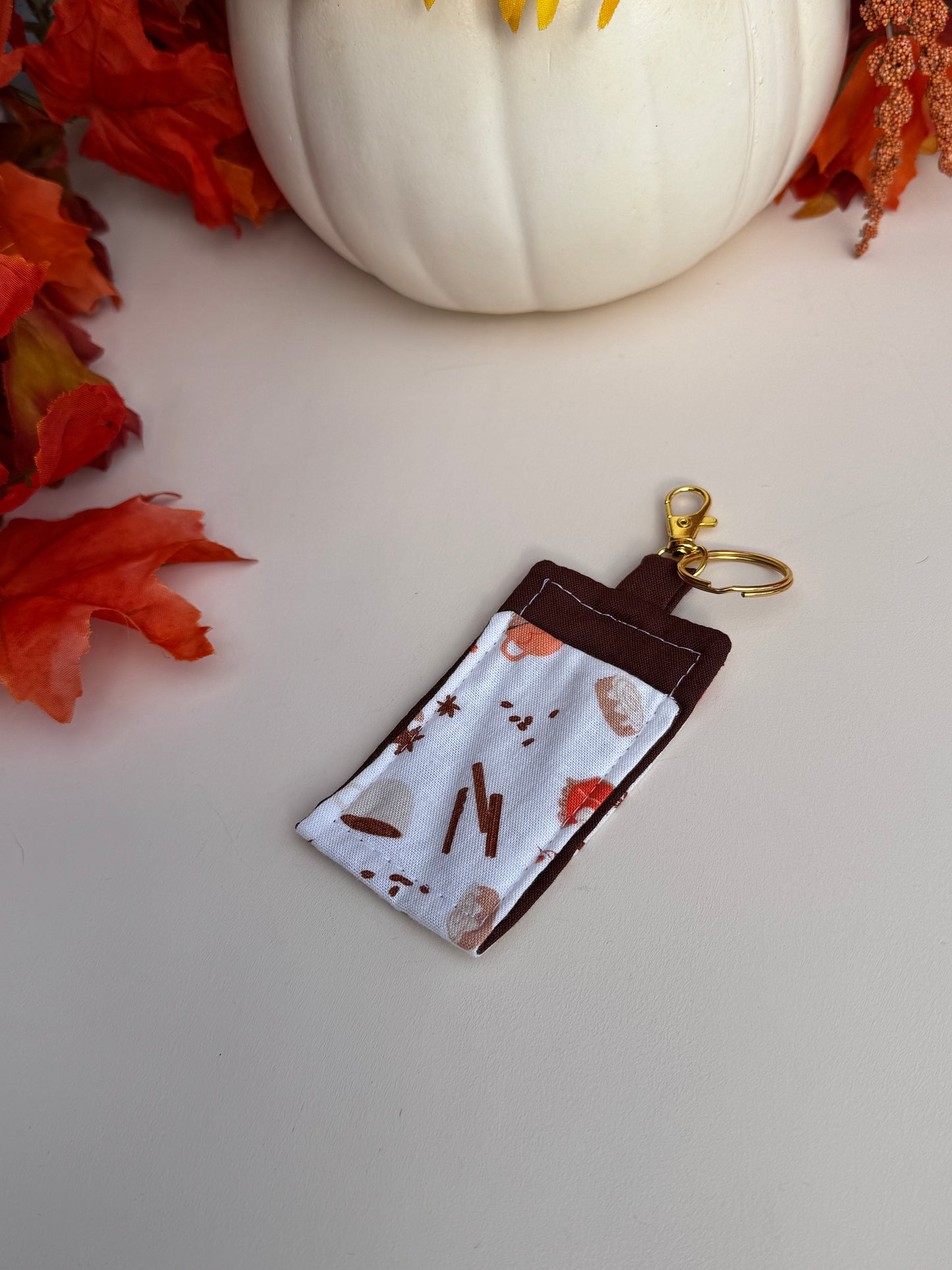 Autumn Treats Lip Balm Keychain