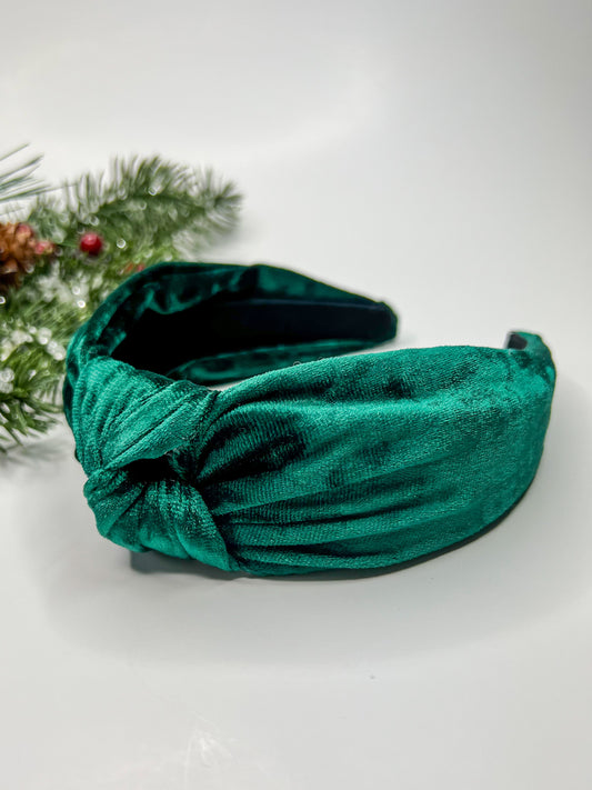 Evergreen Knotted Headband