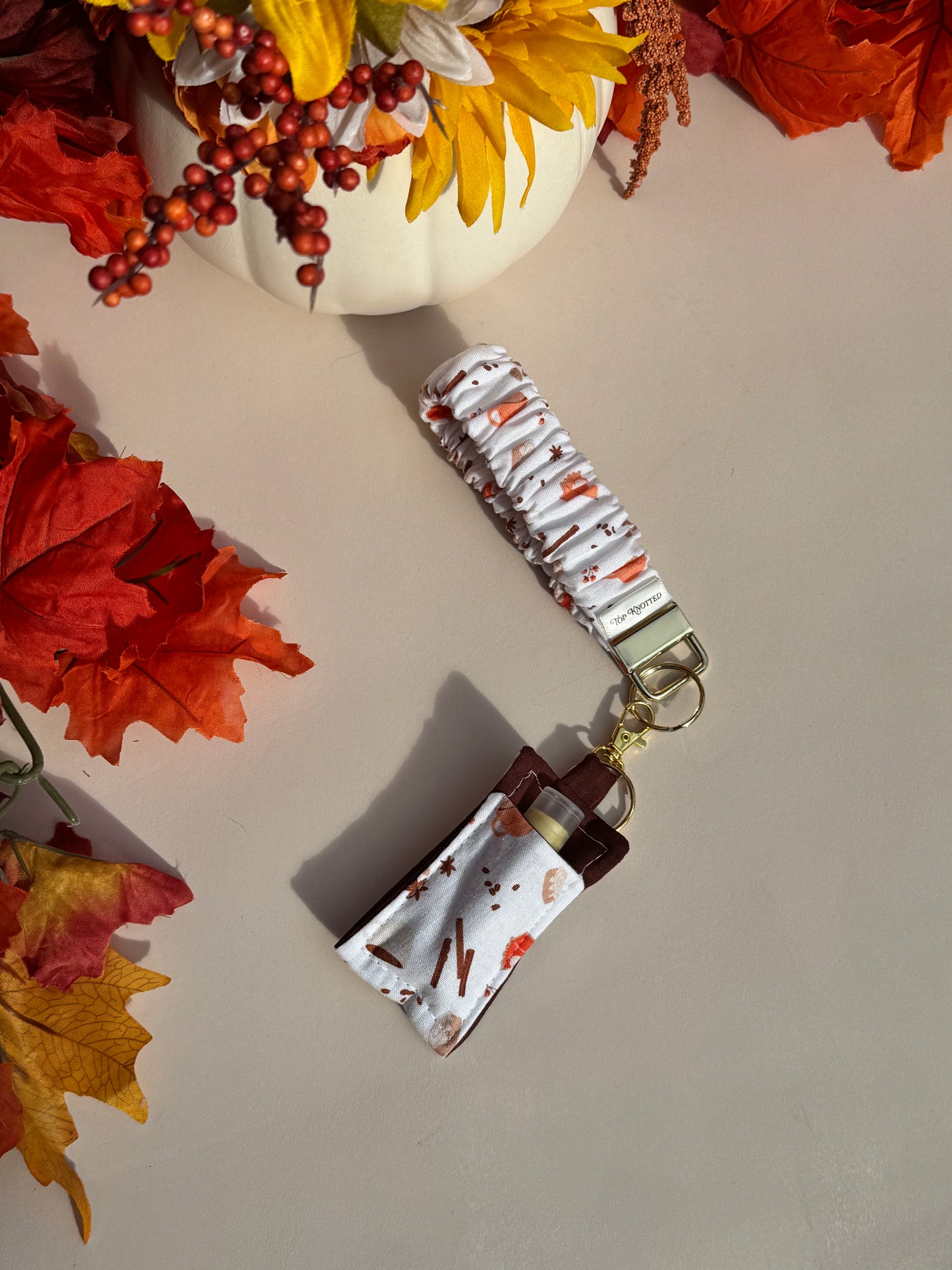 Autumn Treats Lip Balm Keychain