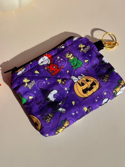 Snoopy Trick Or Treats Mini Wallet Keychain