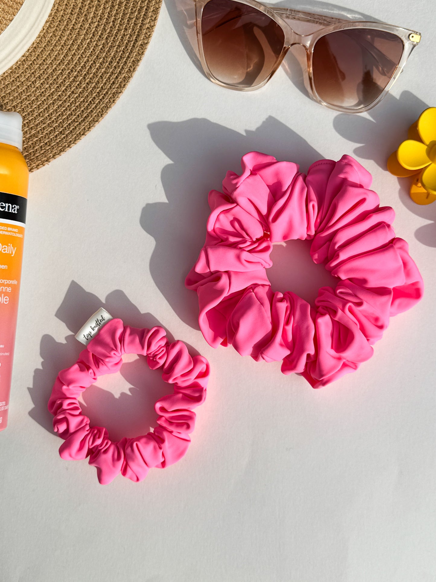 Pool Party Pink Swim Scrunchie