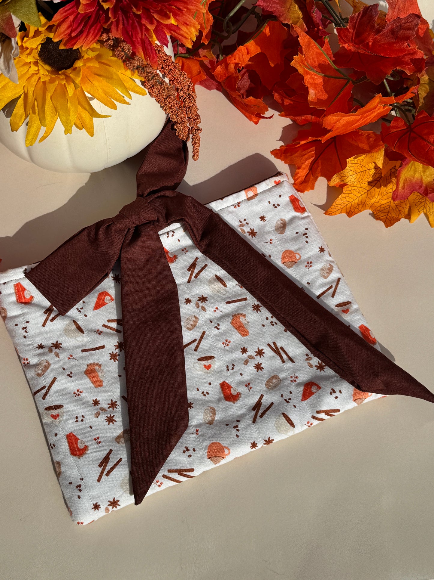 Autumn Treats Quilted Book Sleeve