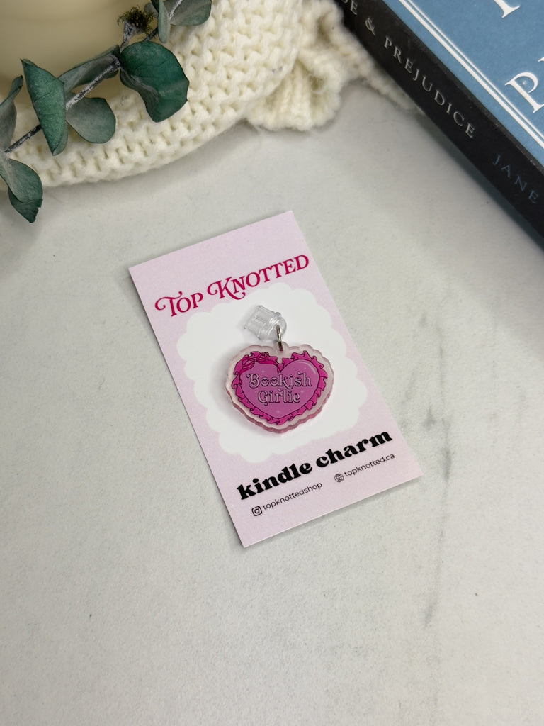 Bookish Girly Kindle Charm