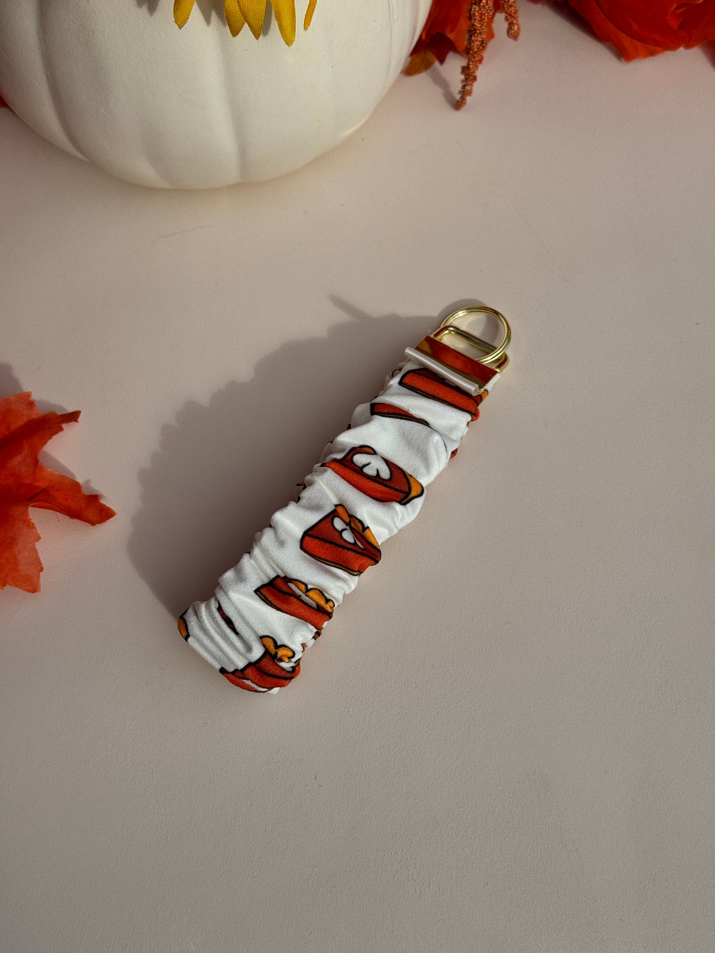 Pumpkin Pie Scrunchie Wristlet