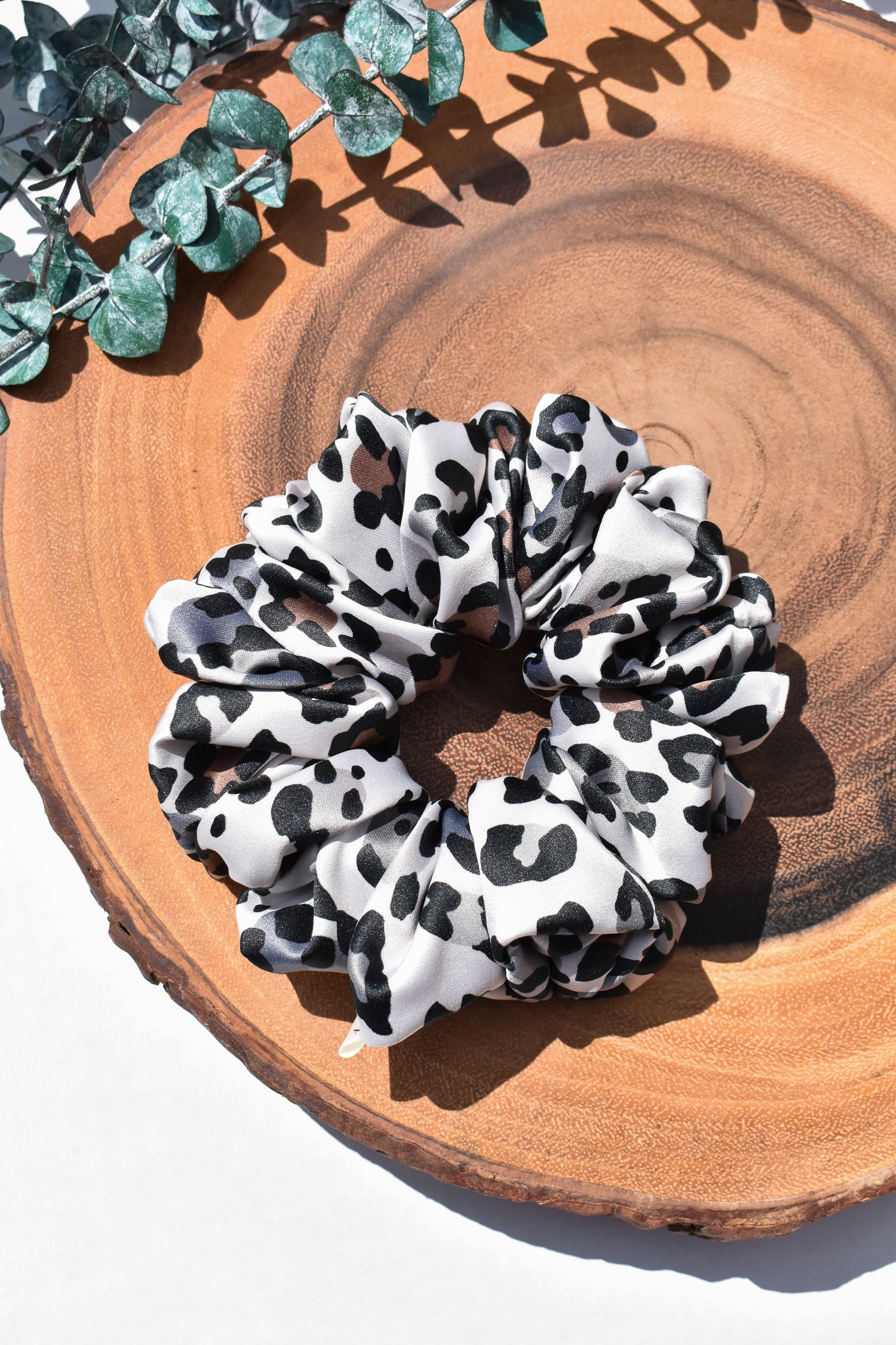 Satin Leopard | Classic Scrunchie