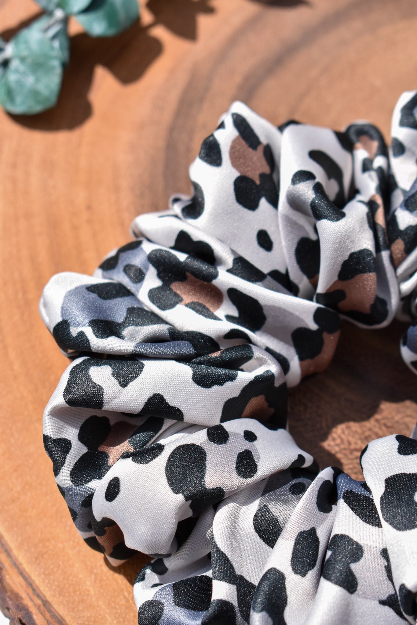 Satin Leopard | Classic Scrunchie