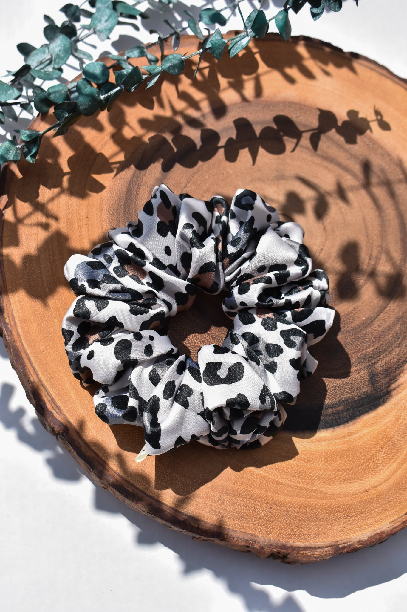 Satin Leopard | Classic Scrunchie