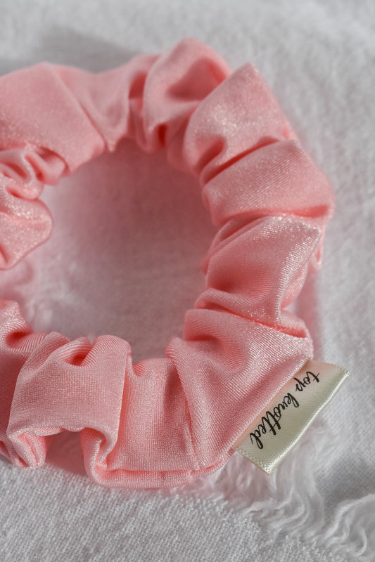 Shimmer Blush Skinny Swim Scrunchie