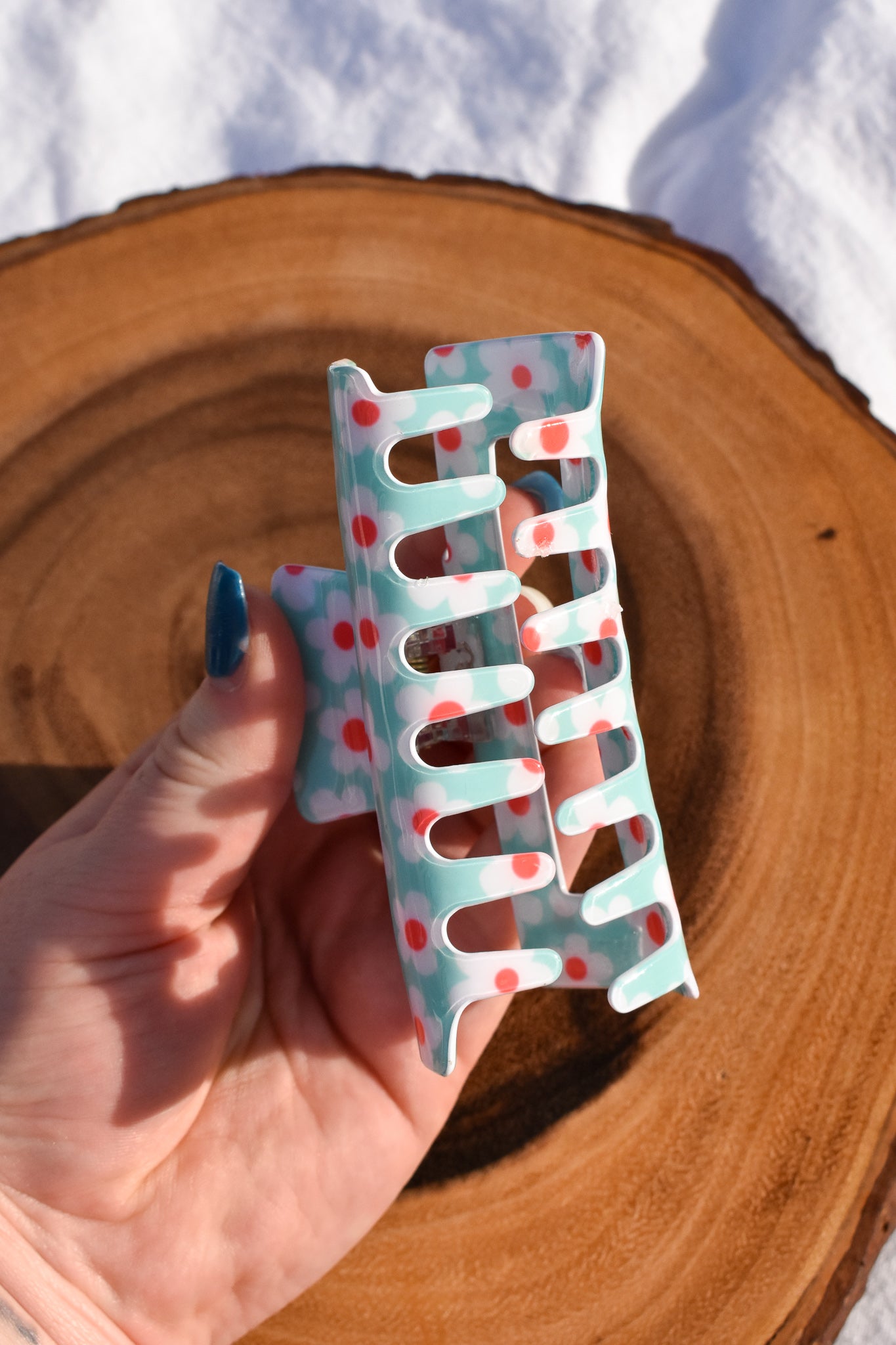 Aqua Dreamy Daisies | Classic Claw