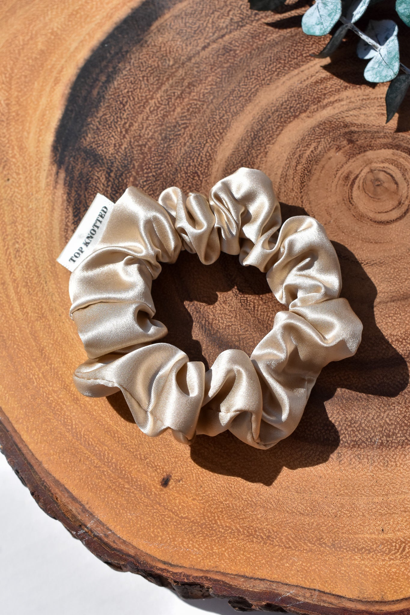 Sand | Skinny Silk Scrunchie
