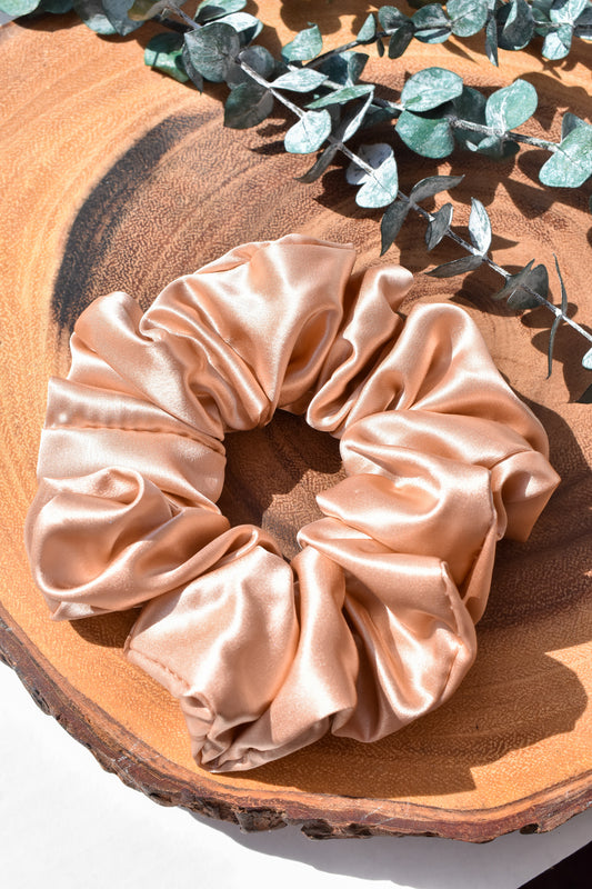 Peach Perfection Silk Scrunchie