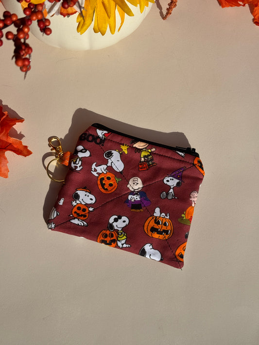 Charlie Brown Halloween Mini Wallet Keychain