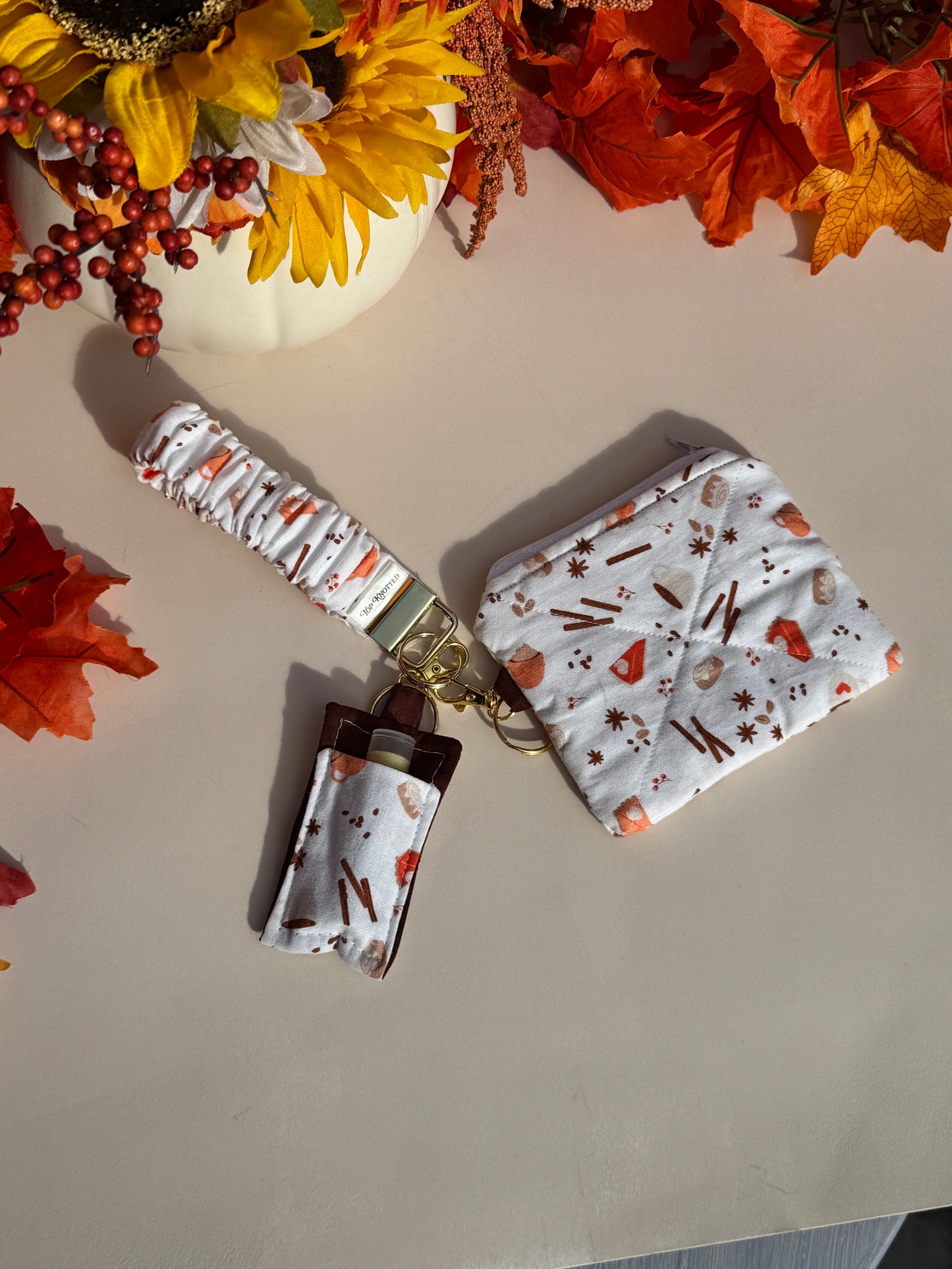 Autumn Treats Mini Wallet Keychain
