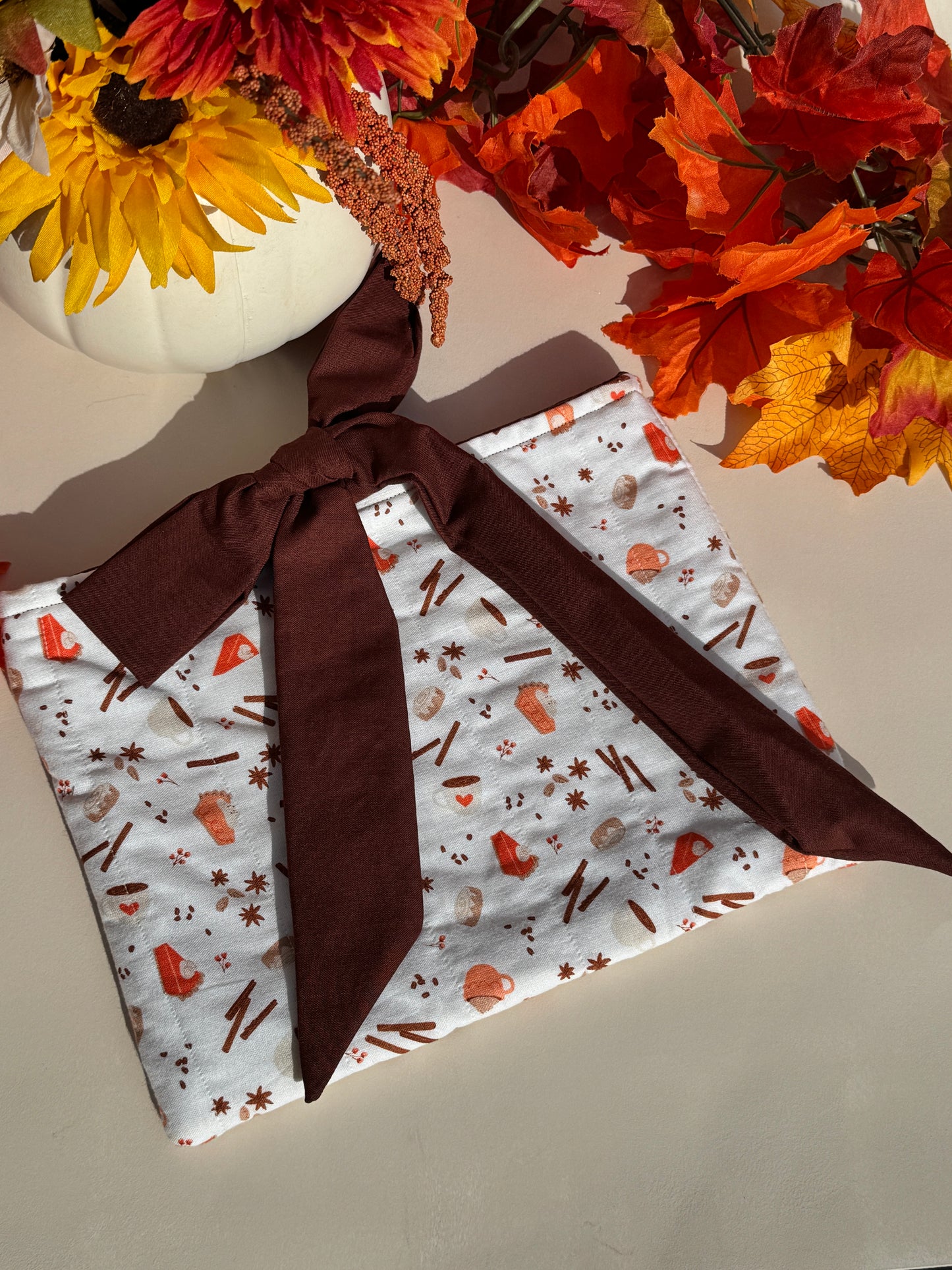 Autumn Treats Quilted Book Sleeve