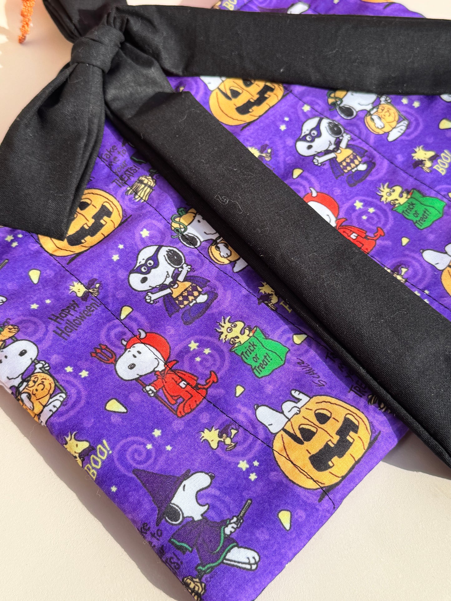 Snoopy Trick Or Treats Quilted Book Sleeve