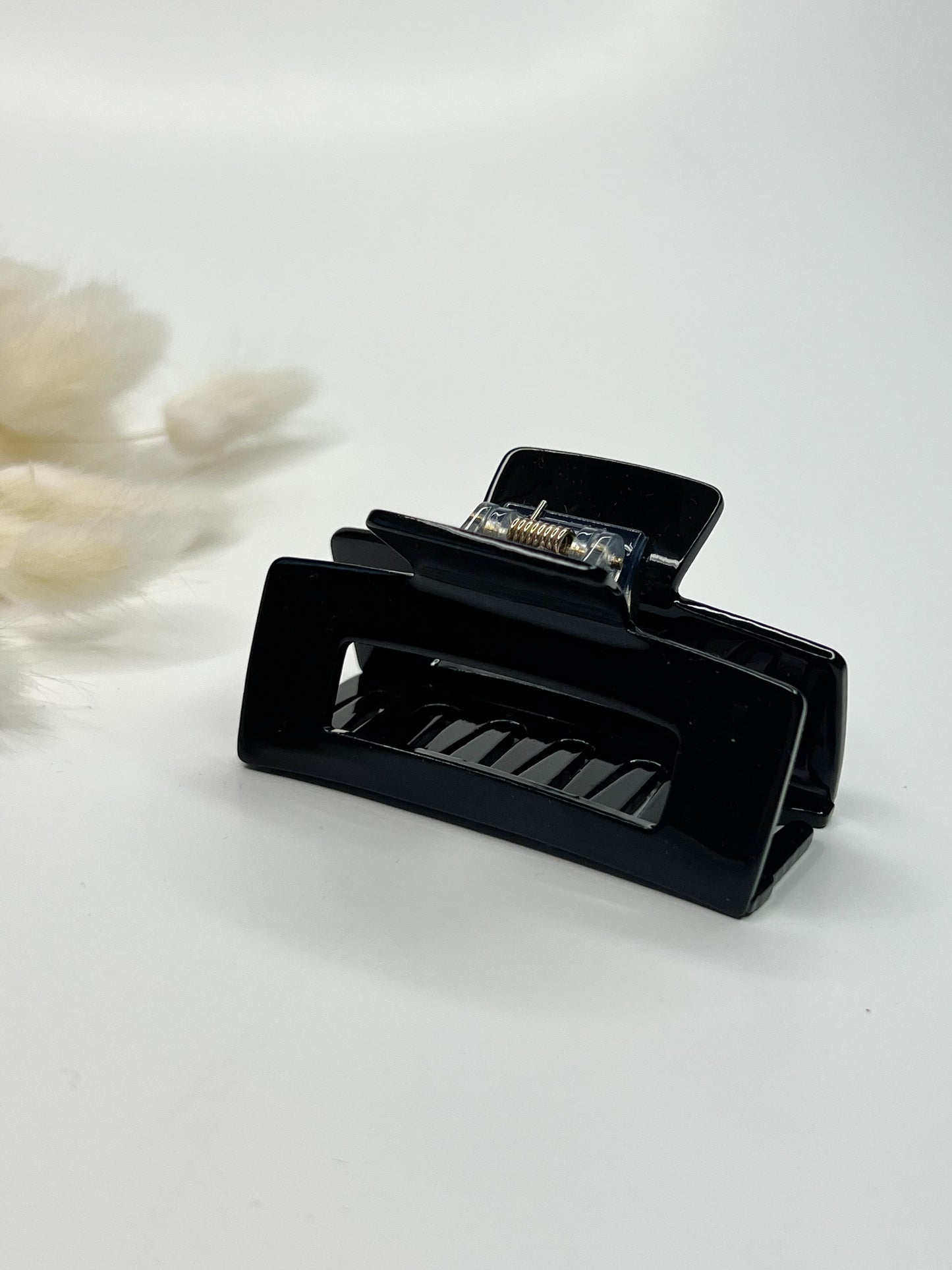 Glossy Black Everyday Claw Clip