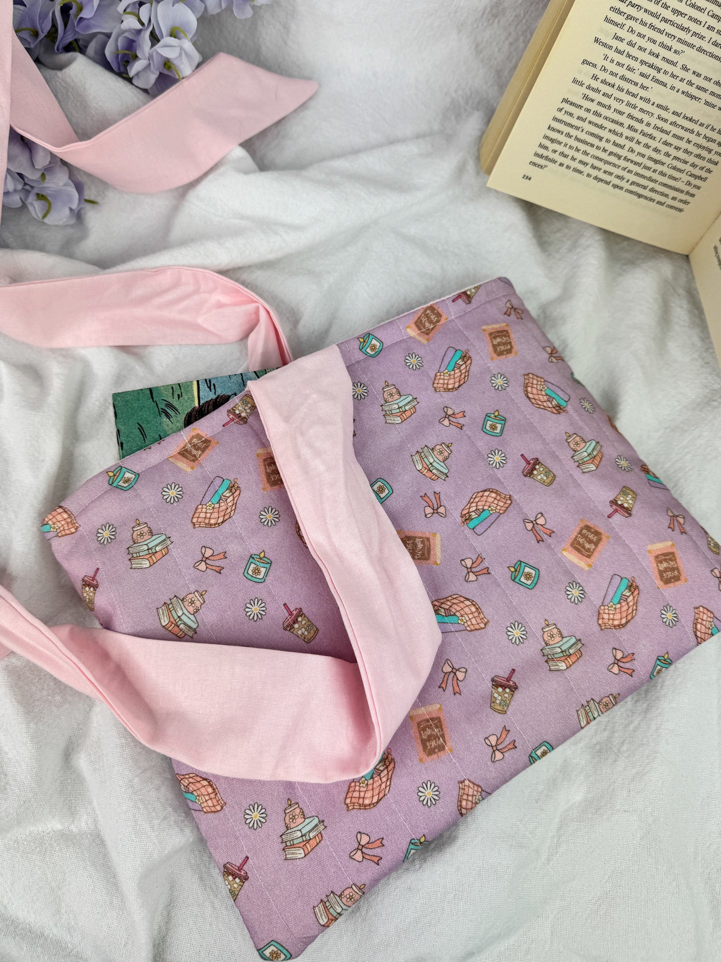 Cozy Chapters Quilted Book Sleeve