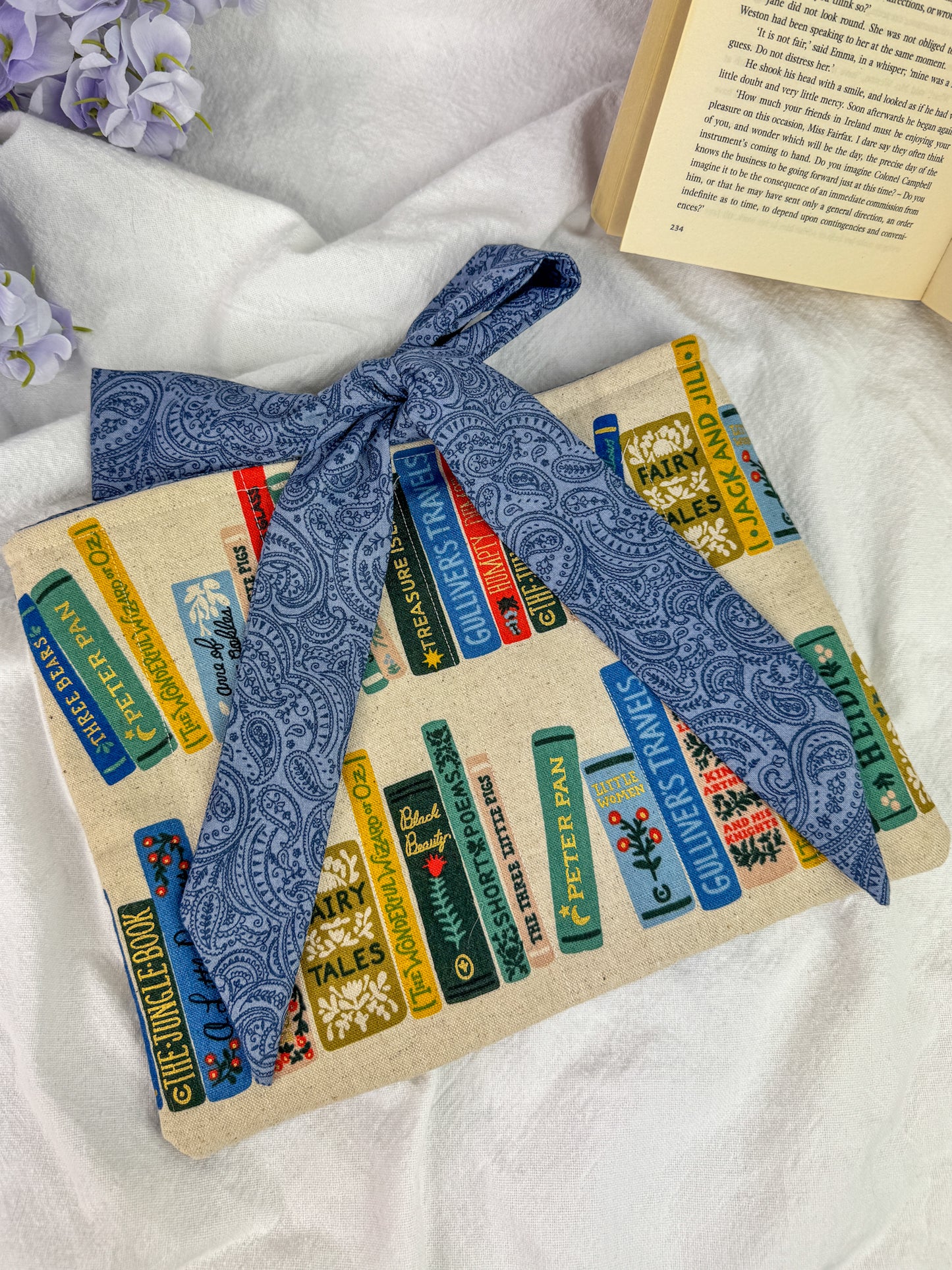 Book Club Quilted Book Sleeve