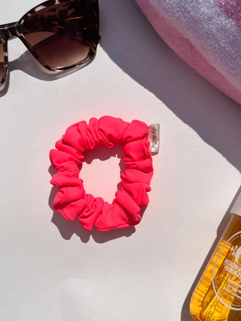 Coral U Later | Skinny Swim Scrunchie