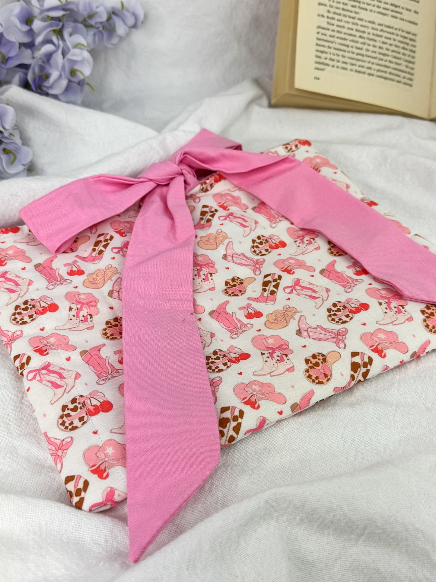Cowgirl Cutie Quilted Book Sleeve