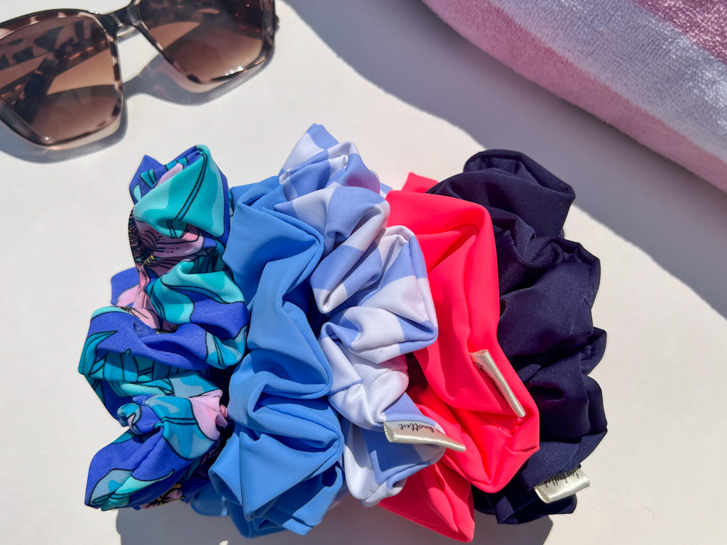 Coral U Later | Classic Swim Scrunchie