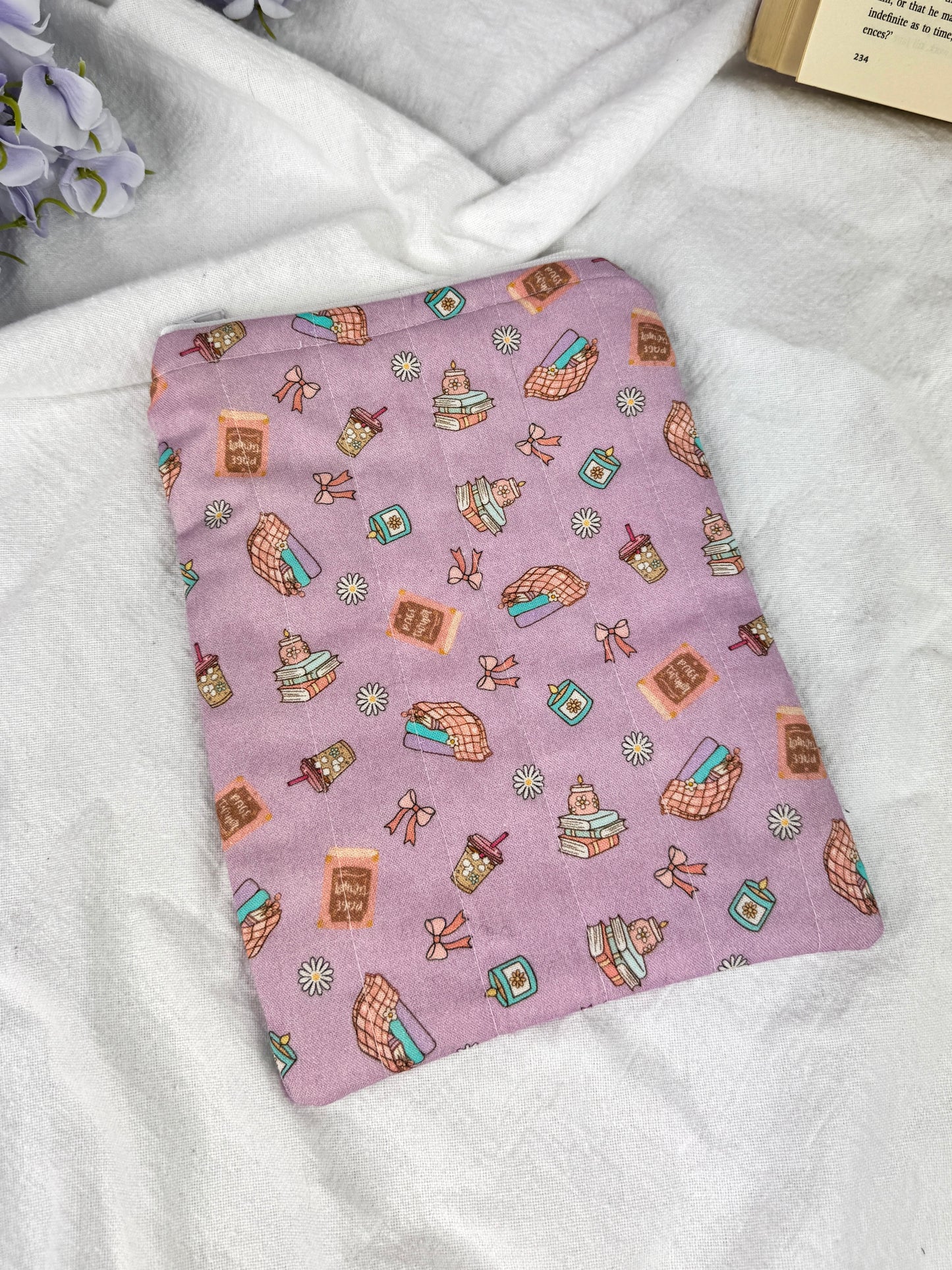 Cozy Chapters Quilted Kindle Sleeve