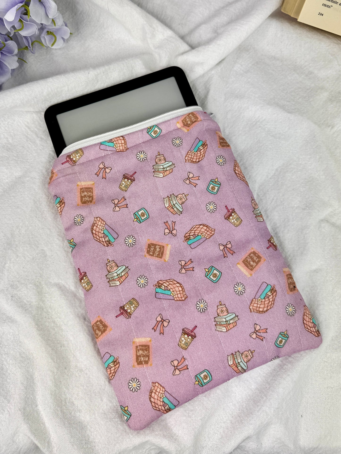 Cozy Chapters Quilted Kindle Sleeve