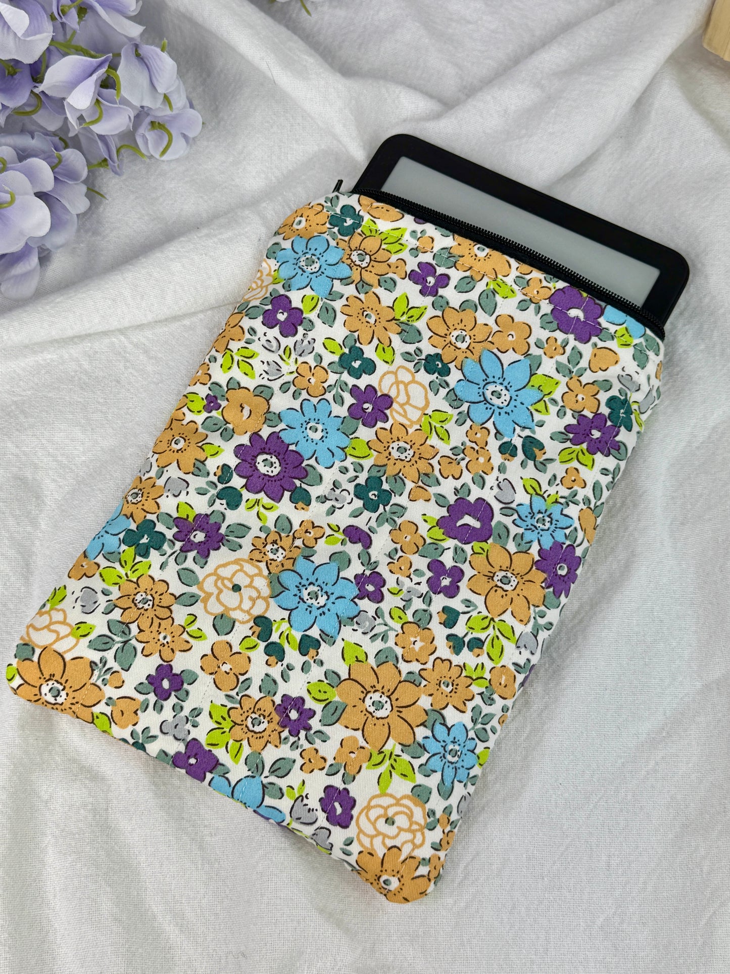 Golden Garden Quilted Kindle Sleeve