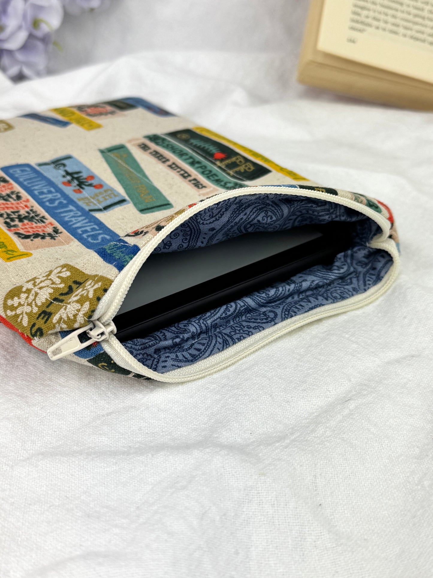 Book Club Quilted Kindle Sleeve