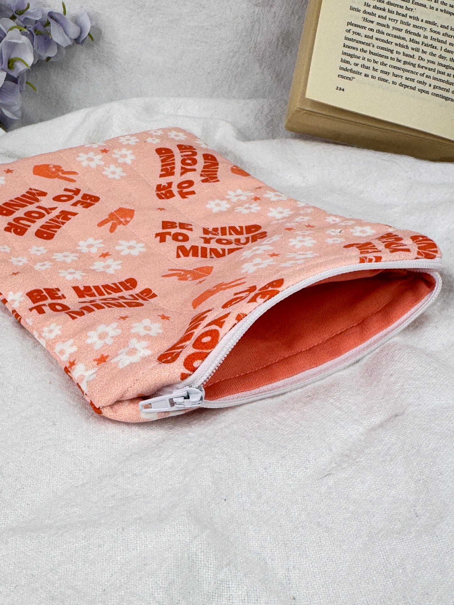 Be Kind To Your Mind Quilted Kindle Sleeve