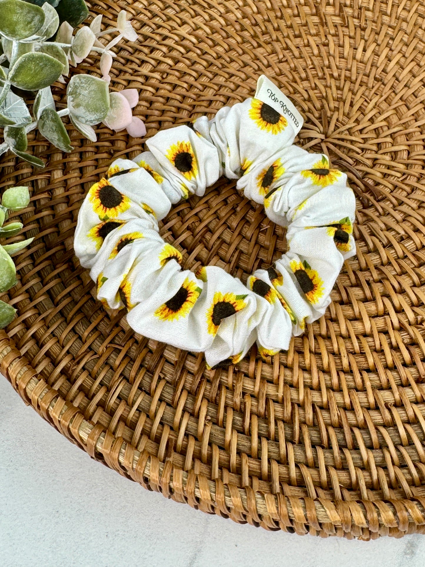 Sunflower Skinny Scrunchie