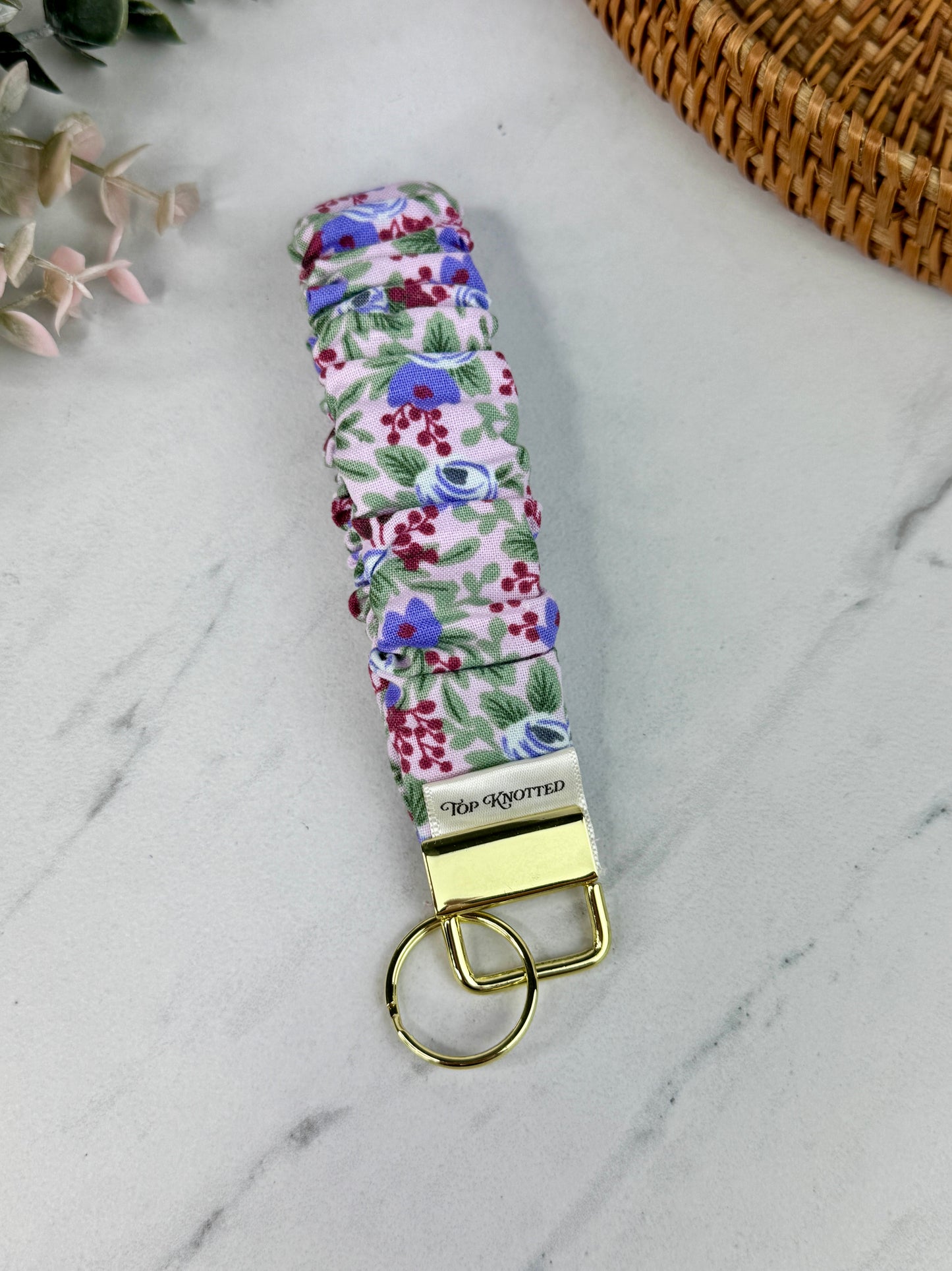 Lilac Garden Party Scrunchie Wristlet