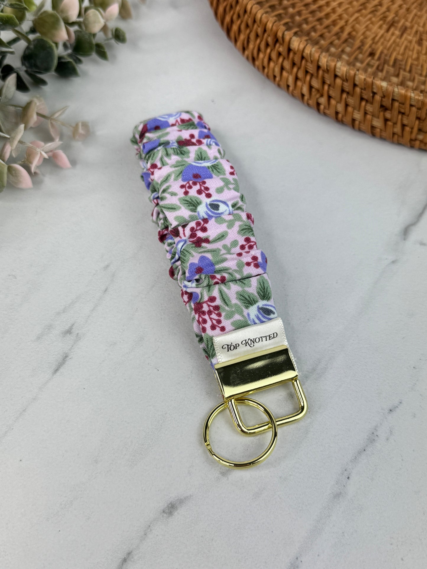 Lilac Garden Party Scrunchie Wristlet