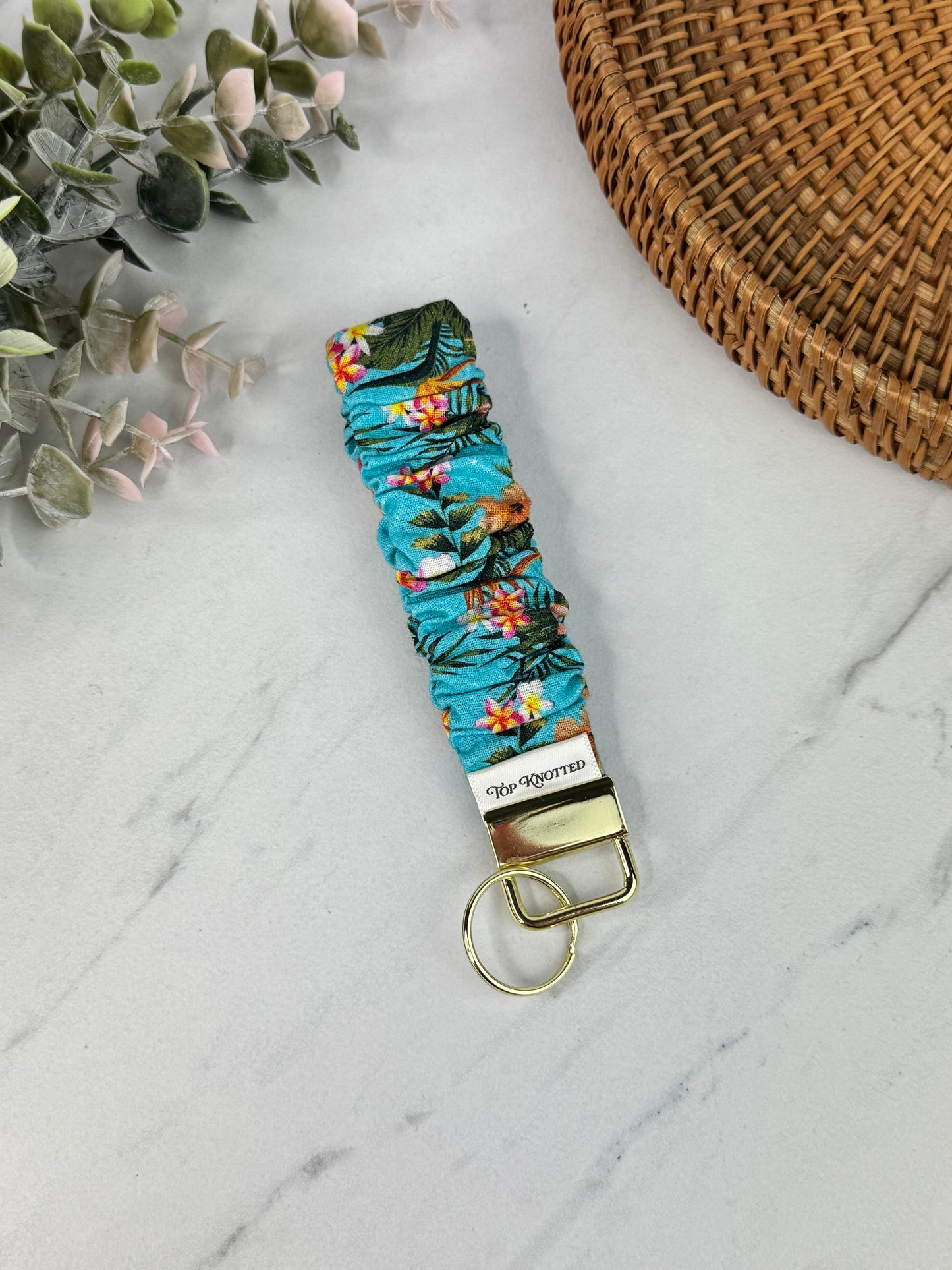 Island Time Scrunchie Wristlet