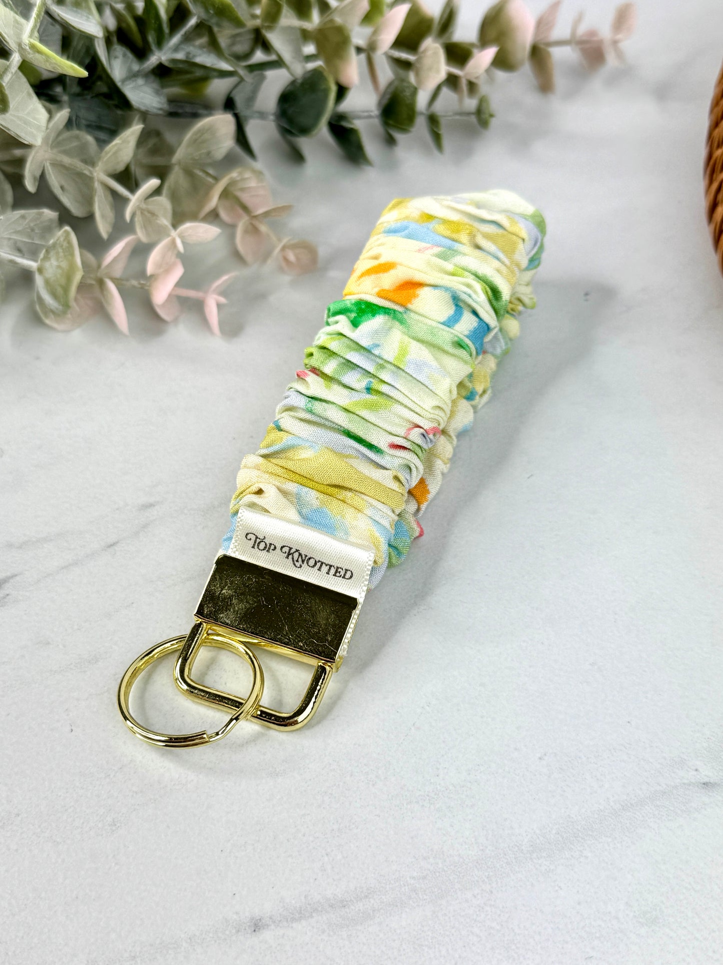 Summer Watercolours Scrunchie Wristlet