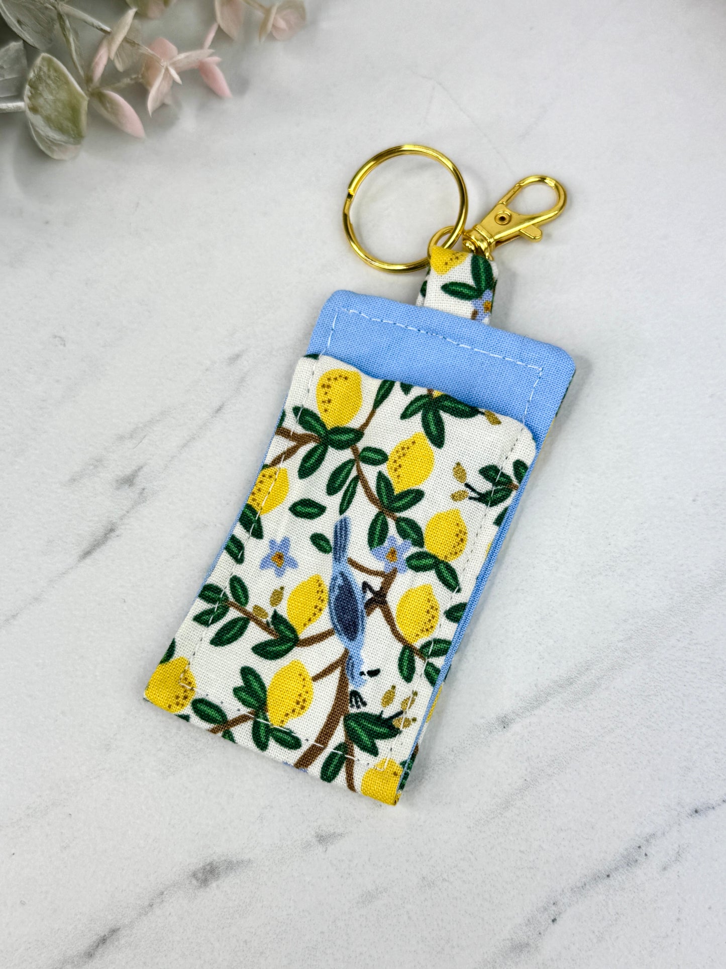 Amalfi Blue Lip Balm Keychain