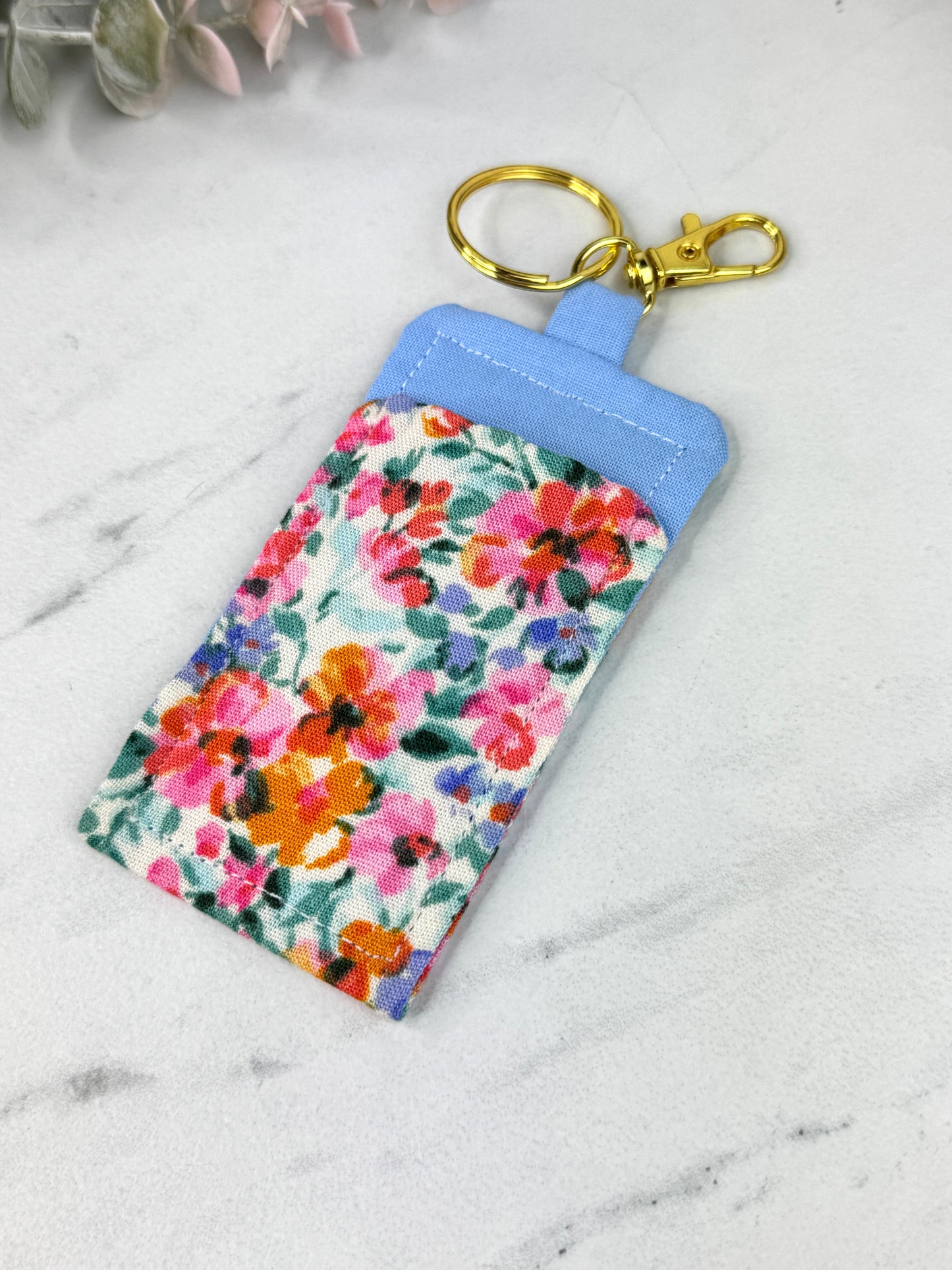 Sunny Blooms Lip Balm Keychain