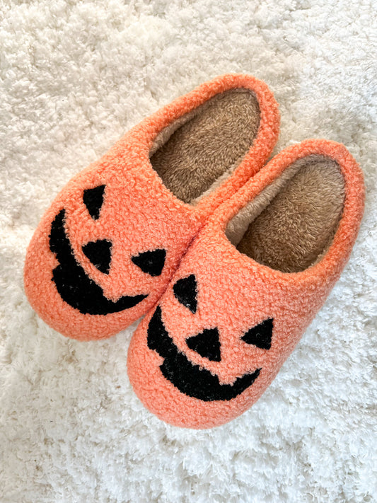 Pumpkin Smile Slippers - S