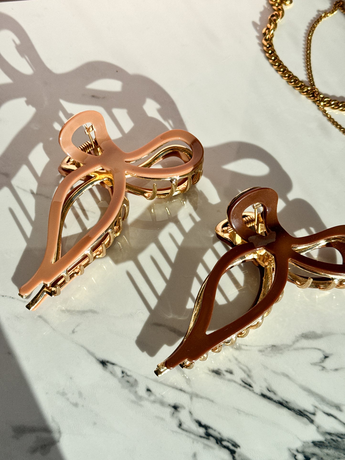 Golden Darling Bow | Claw Clip