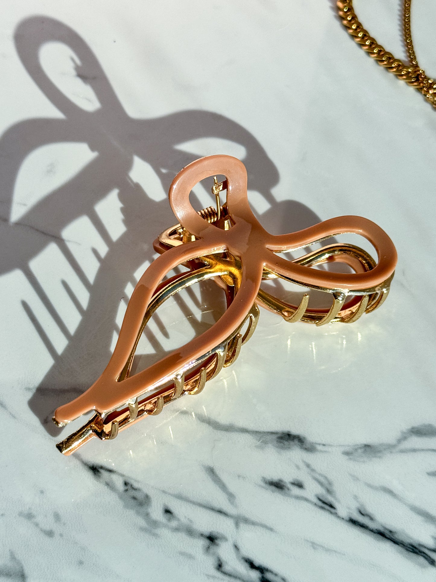 Golden Darling Bow | Claw Clip